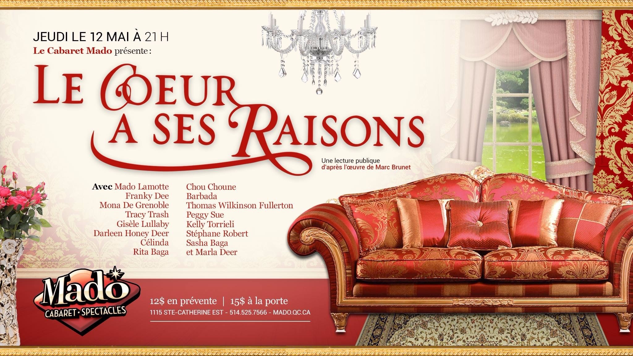 Lecture publique: Le coeur a ses raisons saison 1 – En mode drag
